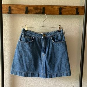 American Apparel blue jean mini skirt. Size small